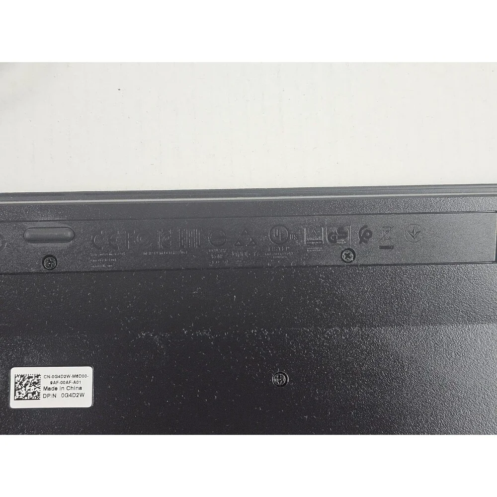 Dell Wired USB Computer Keyboard Model 0G4D2W CN-0G4D2W-M6D00-9AF-00AF-A01